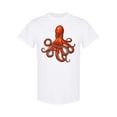 thumbnail image 1 of Big Red Octopus Design T-Shirt Men -Image by Shutterstock, Male XX-Large, 1 of 2