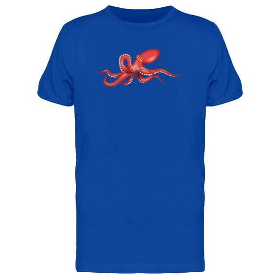 Big Red Octopus T-Shirt Men -Image by Shutterstock, Male XX-Large