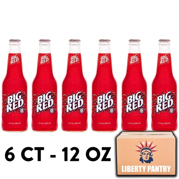 Big Red Soda, 12 oz, 6 Glass Bottles