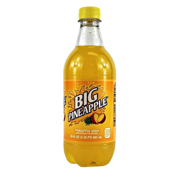 Big Red Soda 20 oz 24 Pack Bundle By Louisiana Pantry (Big Pineapple)