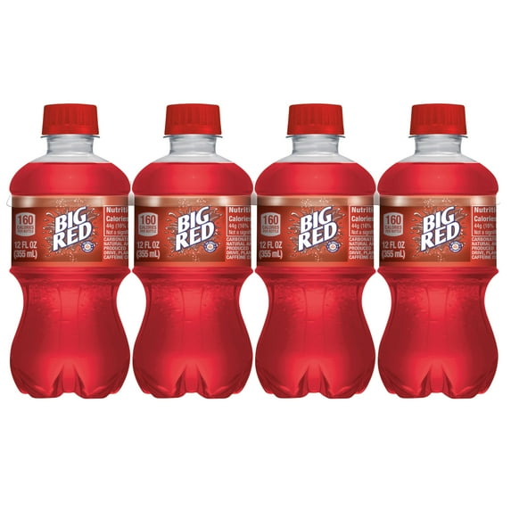 Big Red Soda Pop, 12 fl oz, 8 Pack Bottles