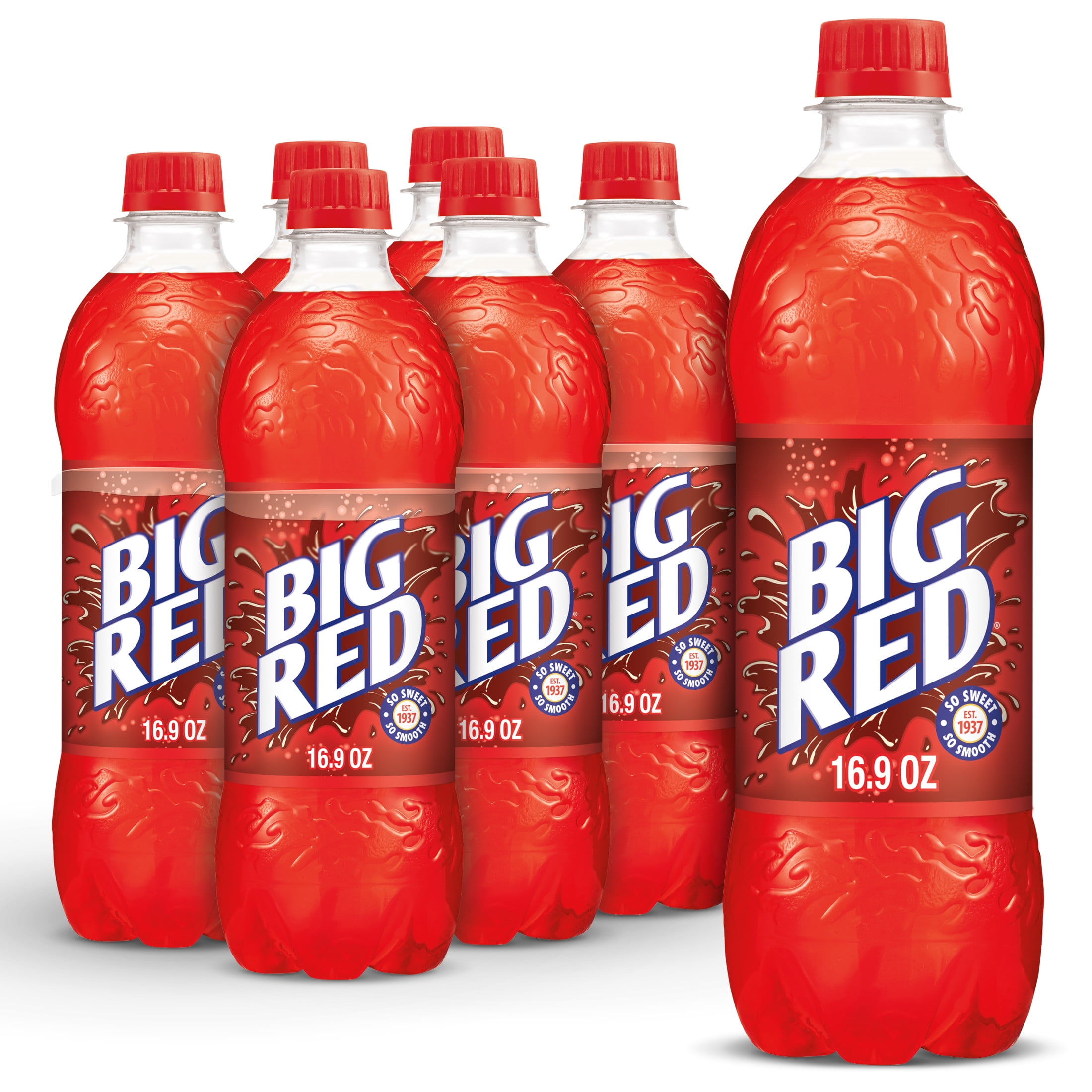 Big Red Soda Pop, 16.9 fl oz, 6 Pack Bottles