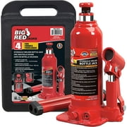 Big Red Steel Hydraulic Bottle Jack with Carrying Case ,4 Ton (8,000 lb) Capacity,W943S