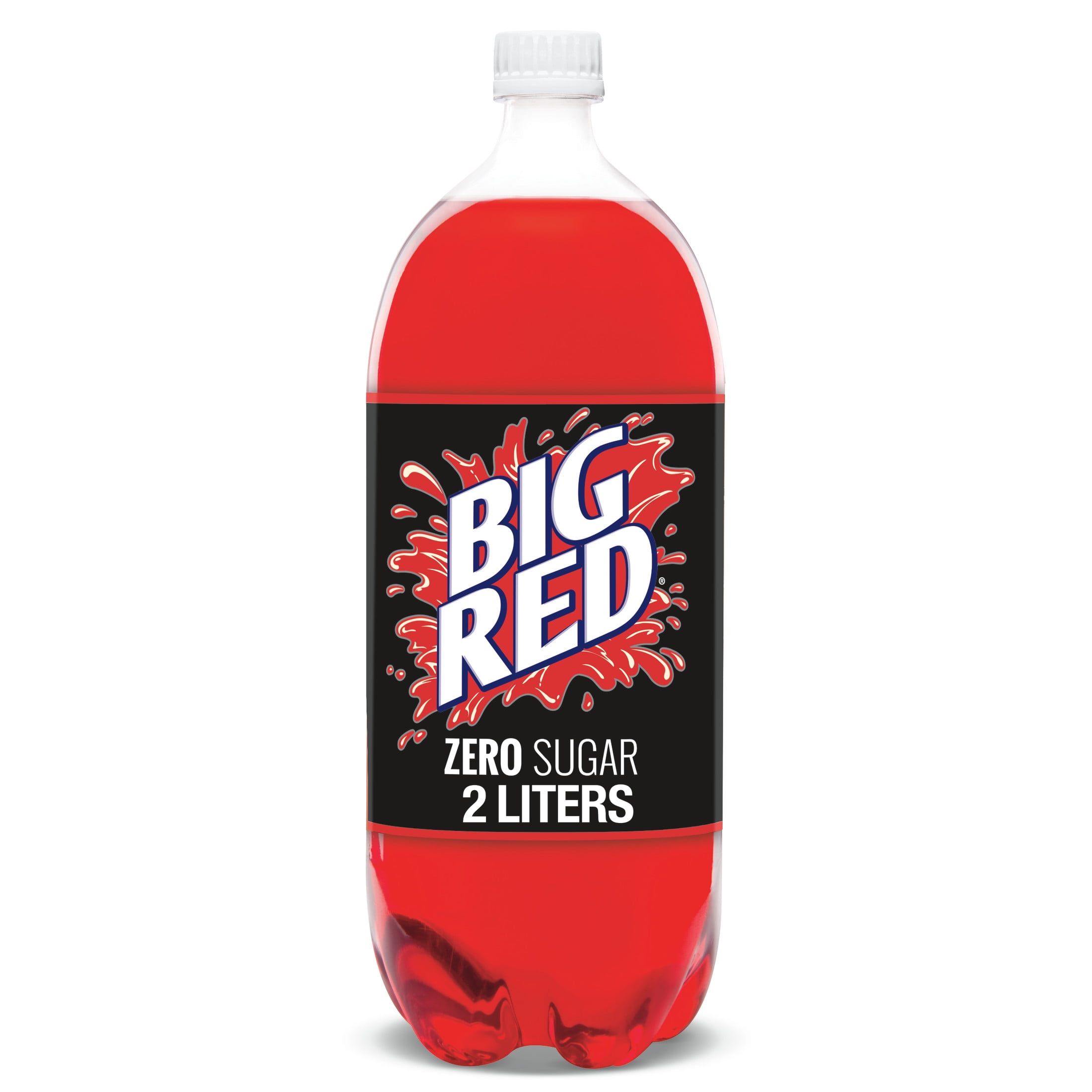 Big Red Zero Sugar Soda Pop, 2 L, Bottle