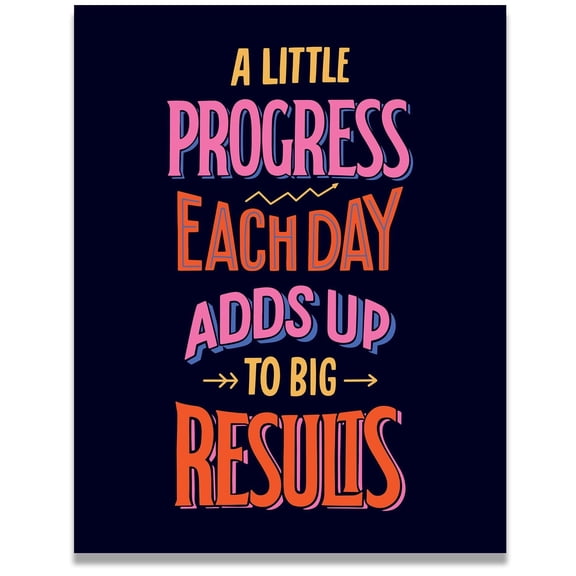 Big Results - Hustle Motivational Success Quotes Posters - Home Print Gift Office Business Bedroom Decor