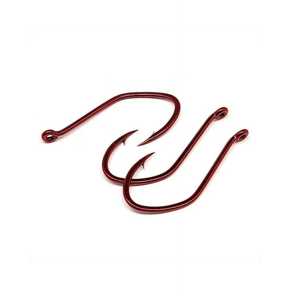 Big River Bait Hook, Size: 25 Pack Red, 5/0