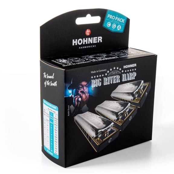 Hohner Big River Harp ProPack C-G-A