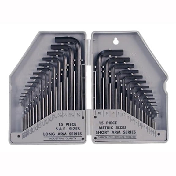 Big Roc Tools HK30 H.D. 30Pcs Crv Comb. Hex Key- 2 x 13 in.