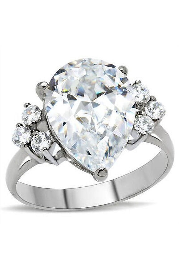 Big Rock 7 Stones - Wedding Engagement Ring - Women Commitment Promise Ring Band