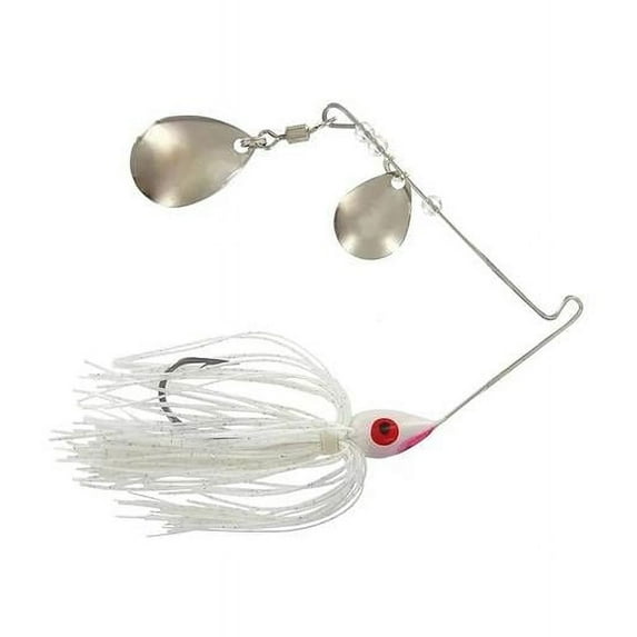 Big Rock Sports 126591 0.37 oz White Spinner Bait, Size 4-0