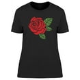 thumbnail image 1 of Big Rose Tattoo Design T-Shirt Women -Image by Shutterstock, Female Medium, 1 of 2