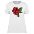 thumbnail image 1 of Big Rose Tattoo Design T-Shirt Women -Image by Shutterstock, Female XX-Large, 1 of 2