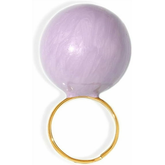 Big Round Ball Statement Ring for Women Stainless Steel Exaggerated Chunky Ring Finger Rings Comfort Fit Geometric Unique Jewelry Christmas Party