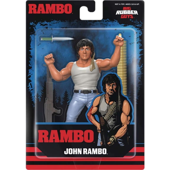Big Rubber Guys John Rambo Bendable Figure
