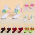 thumbnail image 1 of Big Ruffle Ankle Socks Baby Kids Double Lace Turn Cuff Sock for Girls Cute Frilly Dress Socks 0-6 Months 6-12 Months 2T 3T 4T 5T 6T 7T 8T 9T 10T Kids, 1 of 9