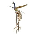 thumbnail image 1 of Big Rustic Metal Flying Peacock Rocker Stake - Multi Color, 1 of 1