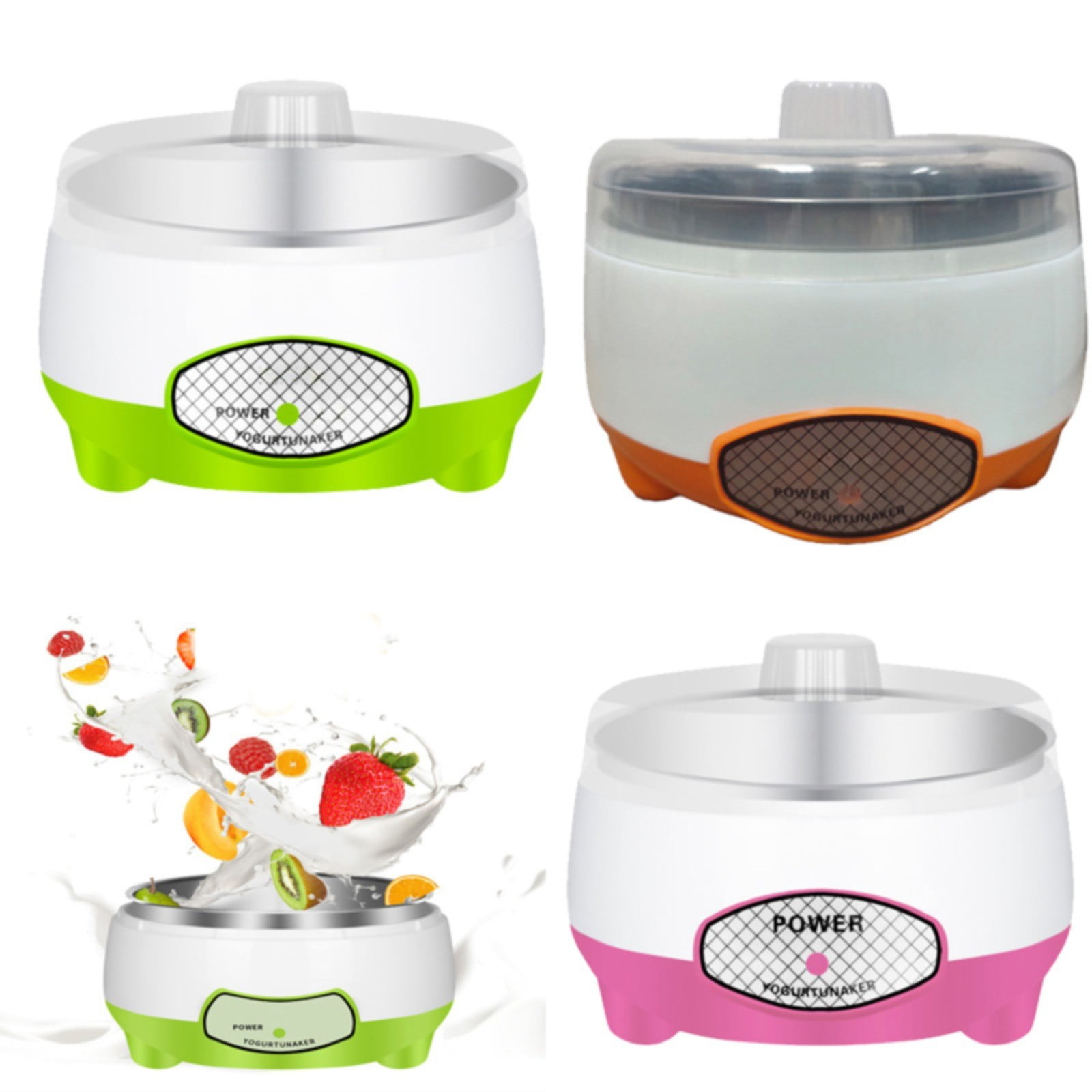 Big Sale! 1*Yogurt Maker, 2*Power Cord, 1*Instruction Manual Fully