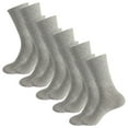thumbnail image 1 of Big Sale! 5 Pack Cotton Mens Sports Socks Mid Calf Length Stockings Comfortable Athletic Grey, 1 of 4