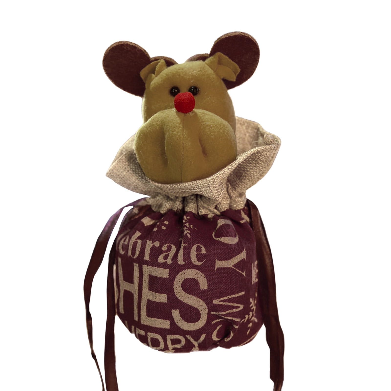 Big Sale! Alofun Face & Storage Bags Christmas Drawstring Bag 3D Design