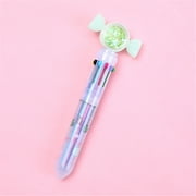 Big Sale! Alofun Pens Ballpoint Pen Push Type 10Color Allinone Color Multifunction Marker 1Ml Household Supplies Green