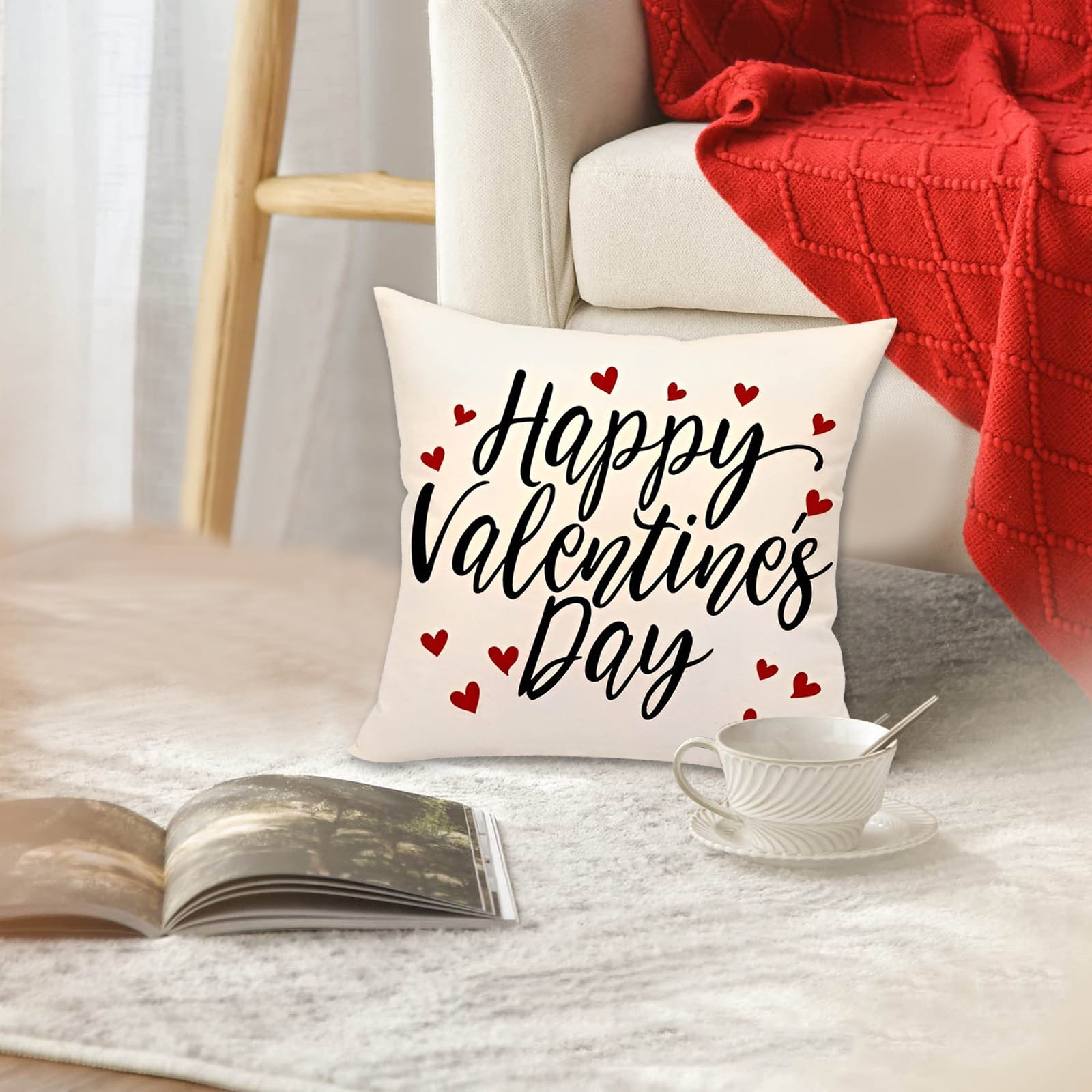 Big Sale! Alofun Pillowcase Valentine's Day Pillow Case Digital Print