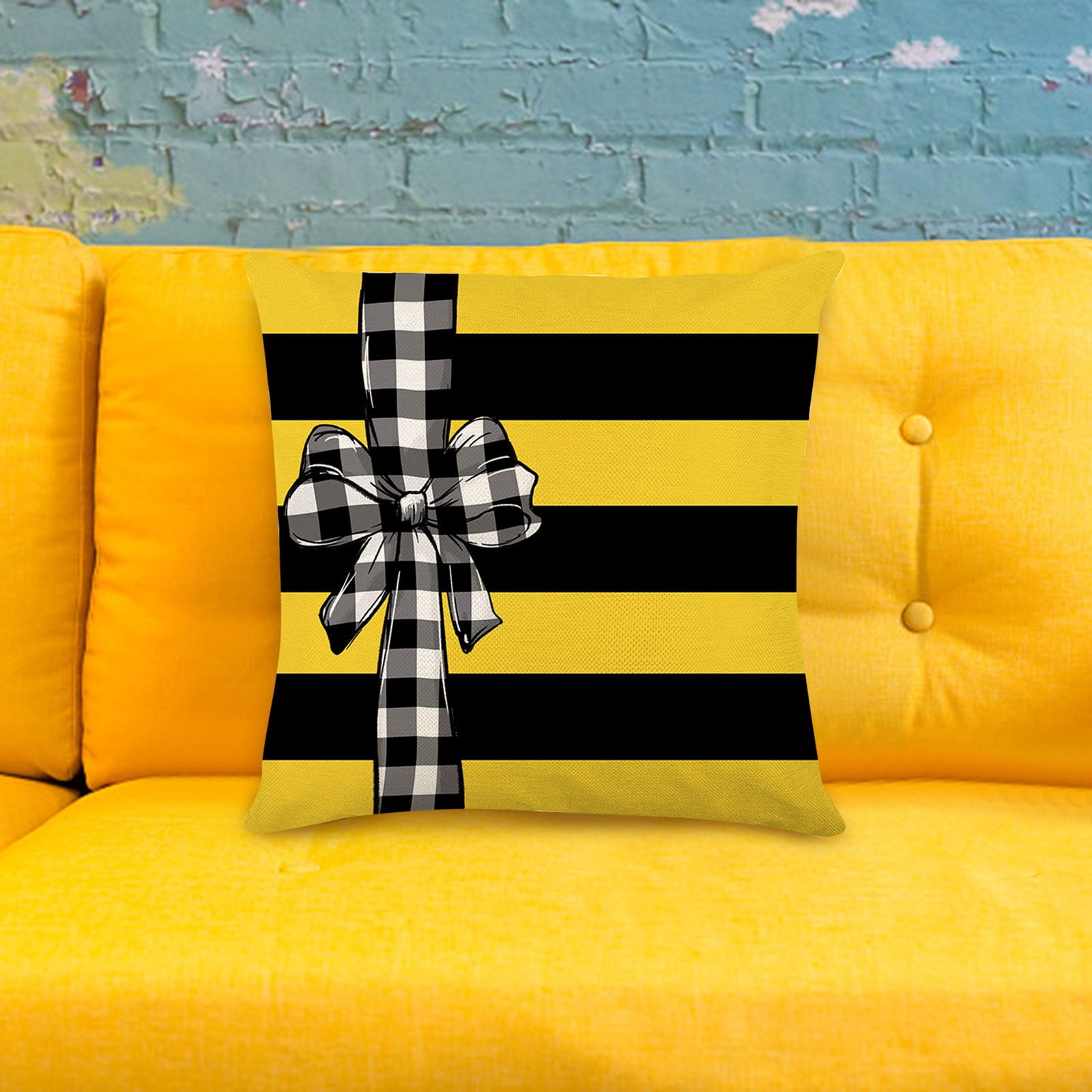 Big Sale!Auassia Pillow Case Farmhouse Pillow Covers 18x18 Hello Spring