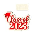 Big Sale! Binkne Desktop Ornament, 2024 Graduation Season Wooden Swing Festive Furnishing Wood