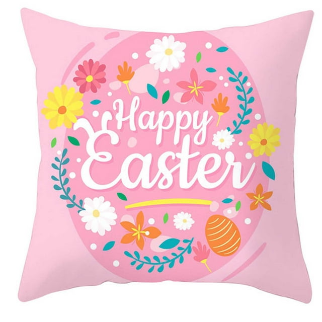 Big Sale!Dqaoklbdg Decorative Throw Pillow Covers,Easter Doll Pillow