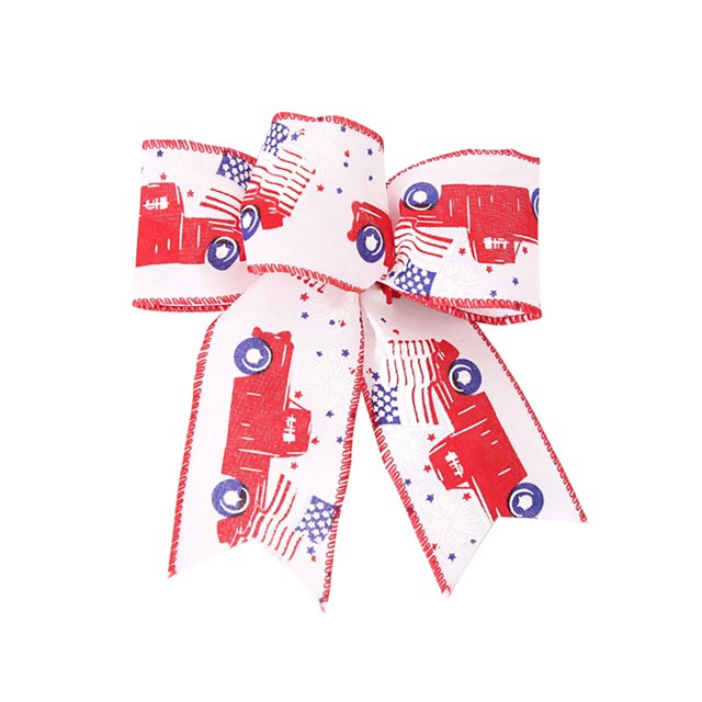 Big Sale! Feinib 1 x Bow, Christmas Decorations Linen Christmas Bows