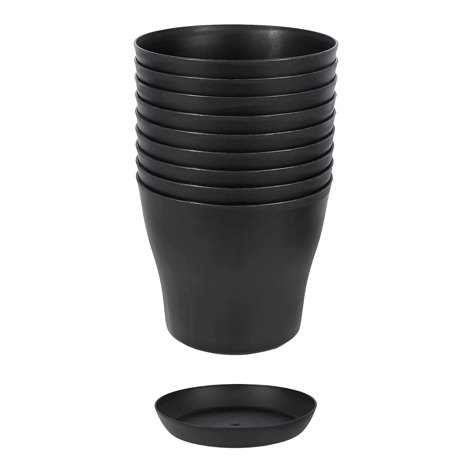 Big Sale! Fieroe Flower Pots 8Pcs Open Flowerpot Resin Plastic