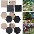thumbnail image 1 of Big Sale! Footstone Ornaments X2 Outdoor Walkway Lawn Stepping Stone Square - Cyan Household Stone Clearance!, 1 of 9