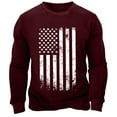 Big Sale!Gephdiin 4th of July Women's Solid Color Oversized Sweatshirt