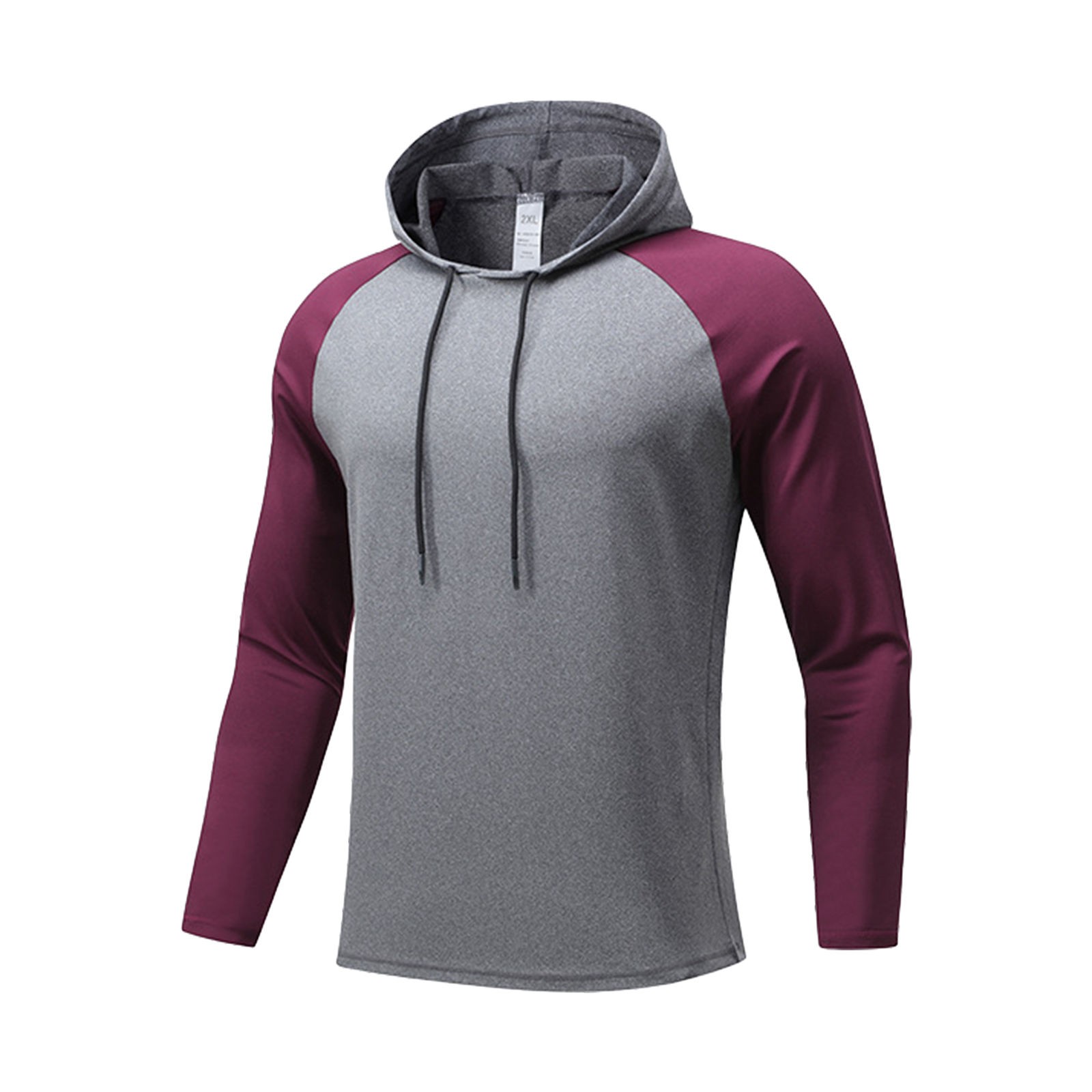 Big Sale Gephdiin Essentials Hoodie Men s Solid Color Combination Cap Quick Drying Tights Sweat Basketball Training Sportswear Fitness Top Hoodies for Men Sweatshirt Going Out Tops Red M Walmart