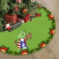 Big Sale! Gr1nch Tree Skirt Christmas Tree Skirt, Red & Green Merry