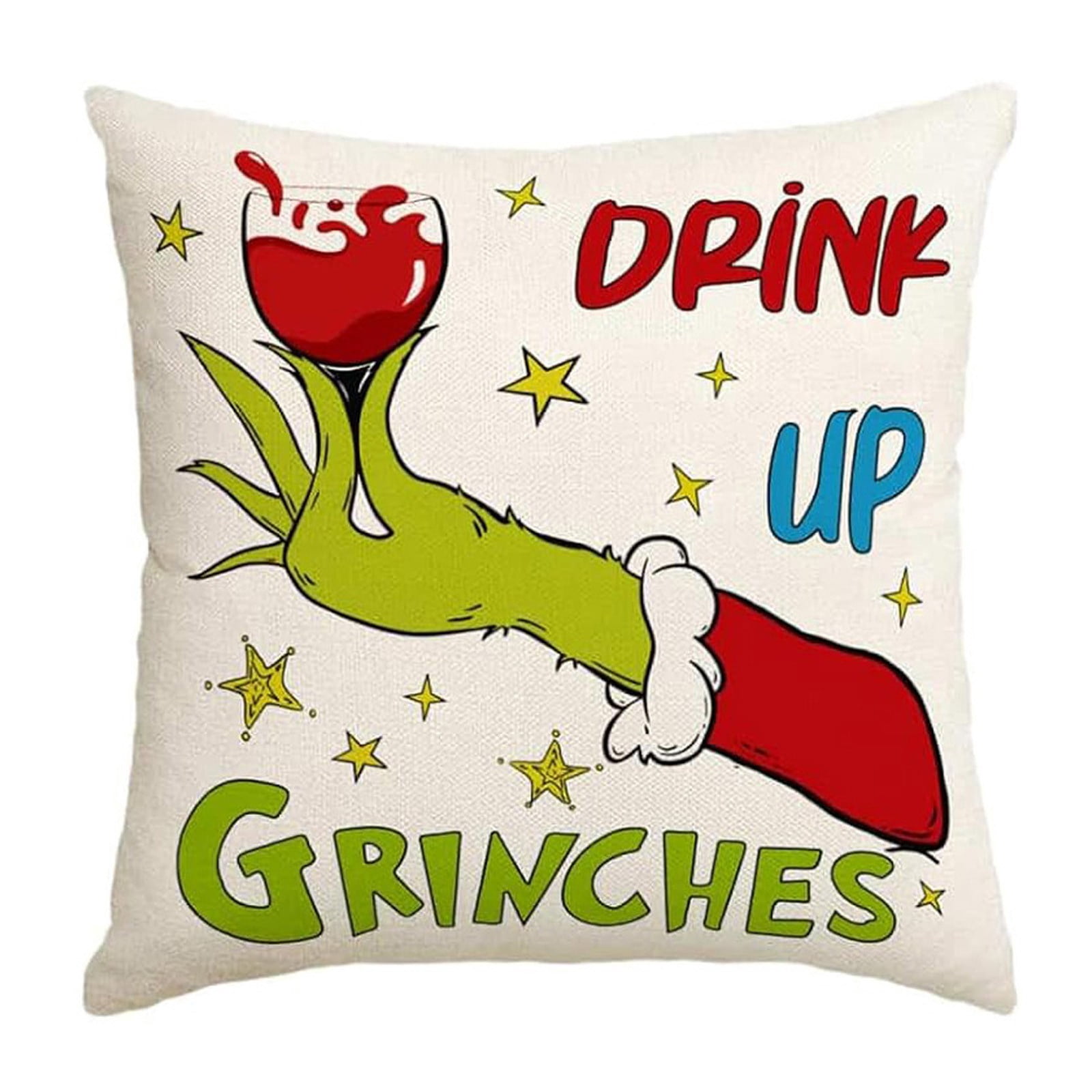Big Sale! Grinch Christmas Decorations Fall Pillow Covers Merry