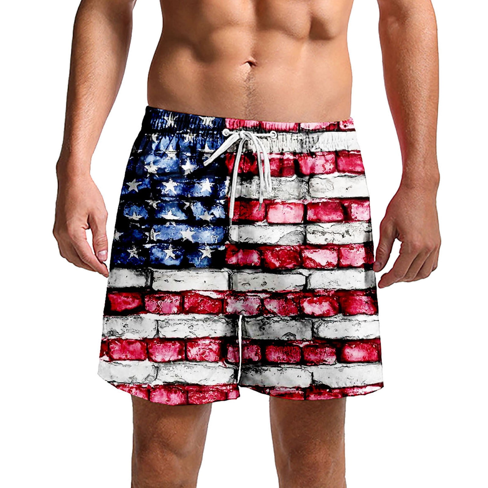 Big Sale Hassda Casual Shorts Summer Outfits Mens Independence Day