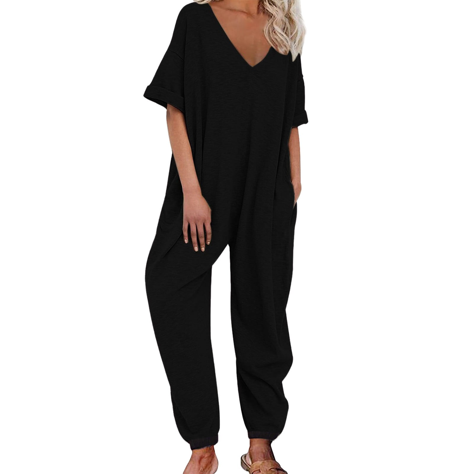 Big Sale Hassda Plus Size Overalls for Women Lounge Sets Women's Solid