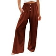 Big Sale Hassda Womens Slacks Linen Pants Women Petite Womens Linen