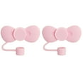 thumbnail image 1 of JWDX Closure Bags and Lids and Boxes Clearance! 2 Pcs Cute Bow Covers Cap Toppers Tips Compatible with 40/30 Oz Tumbler Cups Reusable Cute Silicone Lids Protectors for 0.4 In/10Mm, 1 of 4