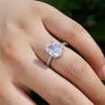 Big Sale! Moiity Women White Stone Ring Wedding Engagement Jewelry Gift