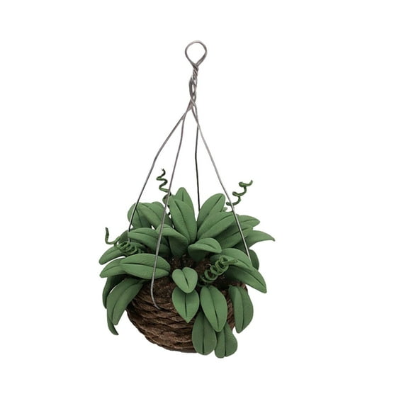 Big Sale! Ongmies Home Decor Clearance Miniature Dollhouse Flowers Miniature Bonsai Flower Dollhouse Christmas Tree Potted Flower Dollhouse Hanging Flower Pot Model Toys Ornaments 1-Green