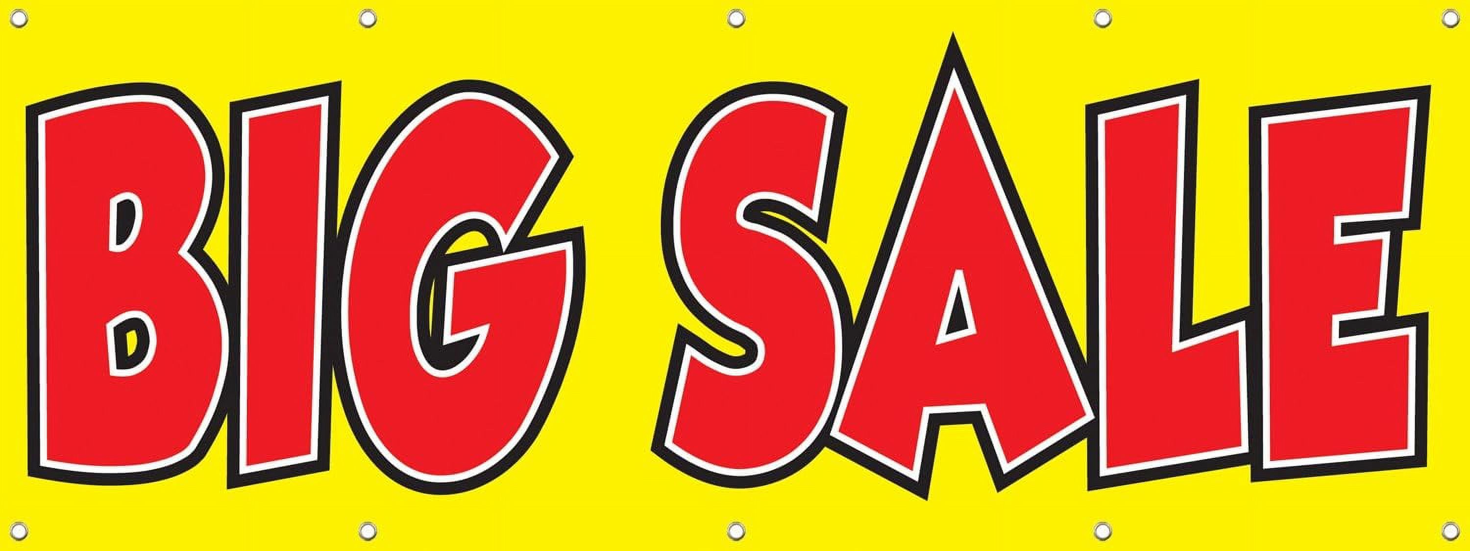 Big Sale Signs Banners 4' X 10' Store Banner Sign