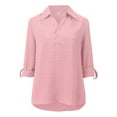 Big Sale!Suxmy Womens 3/4 Sleeve Tops Button Down Shirts for Women