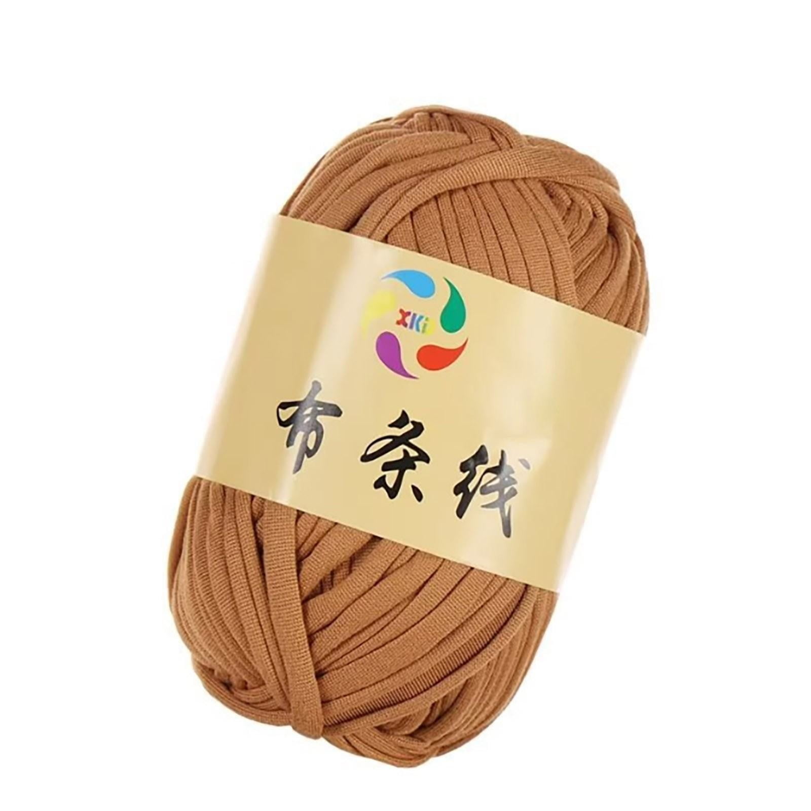 Big Sale! Yiteos Knitting Fabric Yarn Ball Brown Cream Color, Woolen