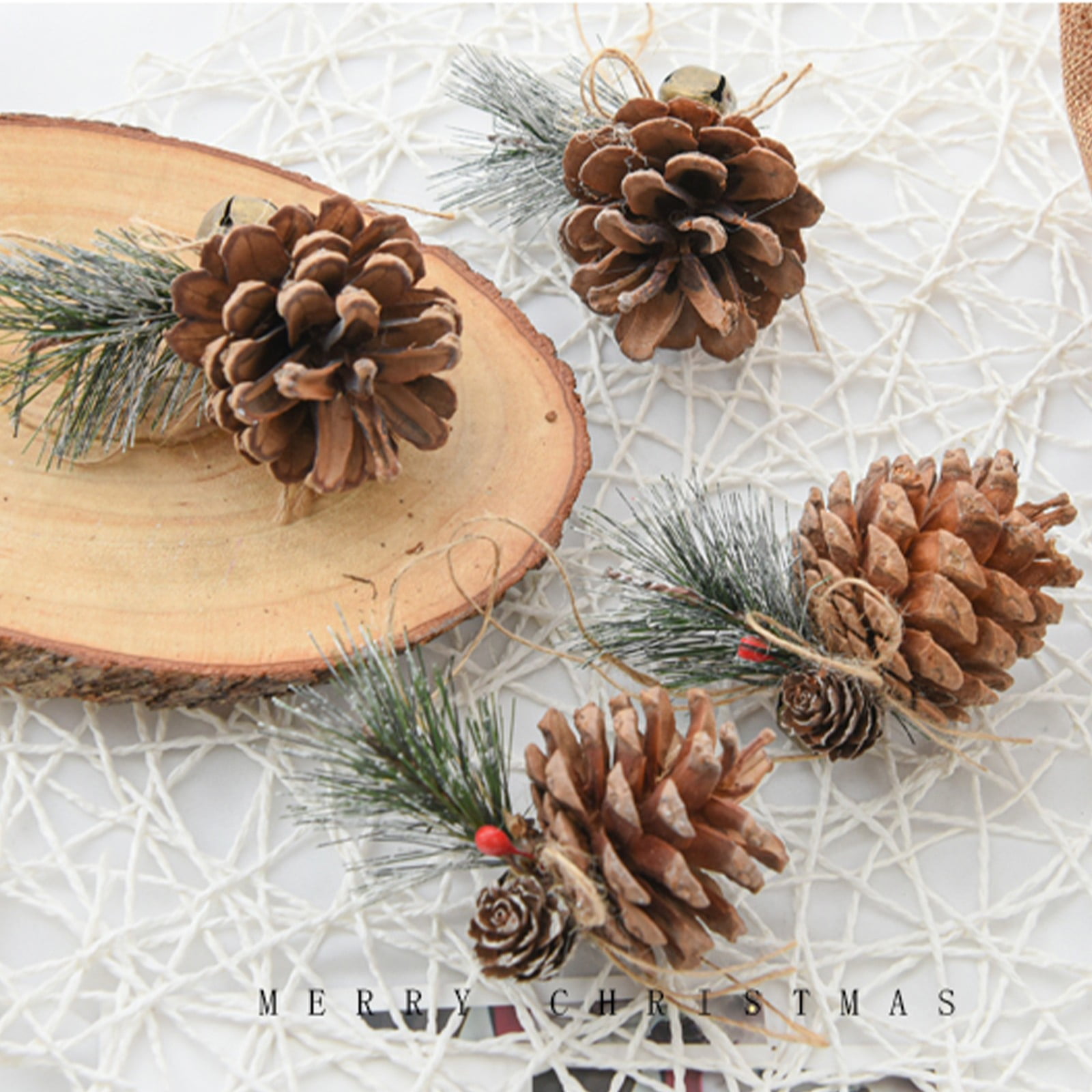 Big Sale! Zooraco Christmas Ball Ornaments Christmas Pinecone Primary