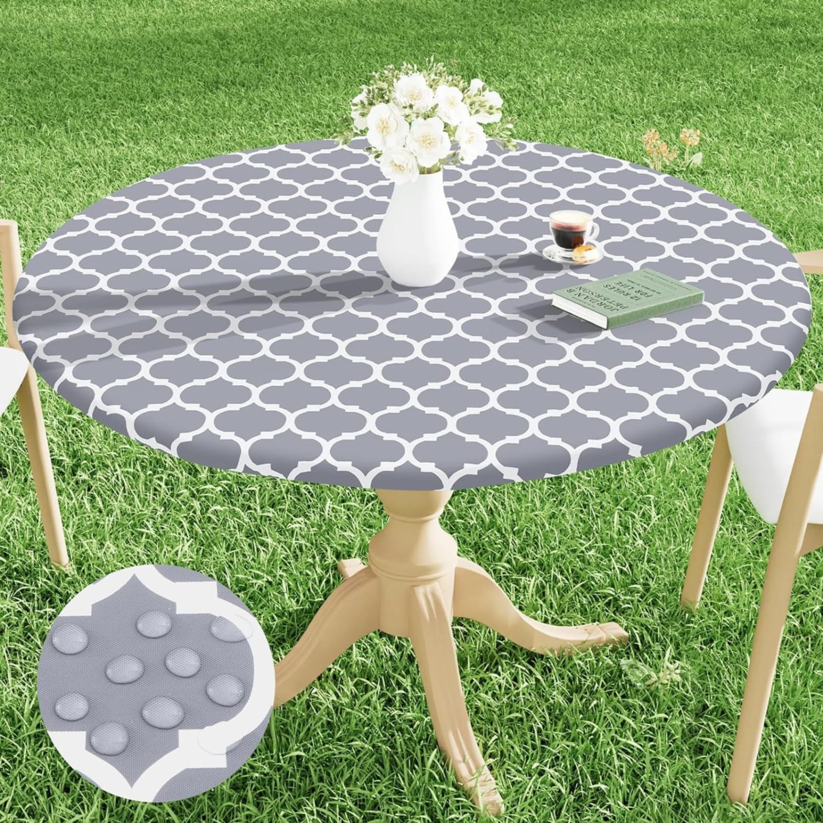 Big Sales! Miommo Table Cover Clearance Sale Round Picnic Tablecloth