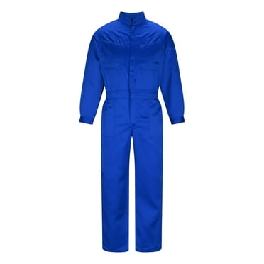 OGLCCG Mens Work Coveralls Safety Mechanic Jumpsuits Solid Long Sleeve Coverall Work Wear with Multi Pockets