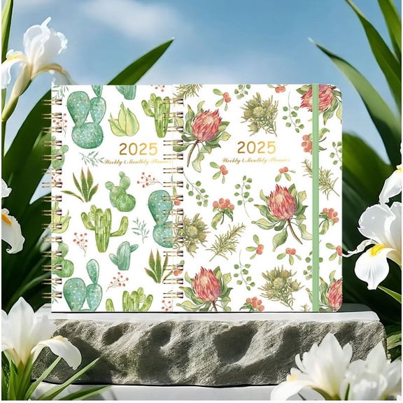 Big Sales! Tunhigl 2025 English Schedule A5 Plan Book With Separating Pages Plan Notebook Coil Book