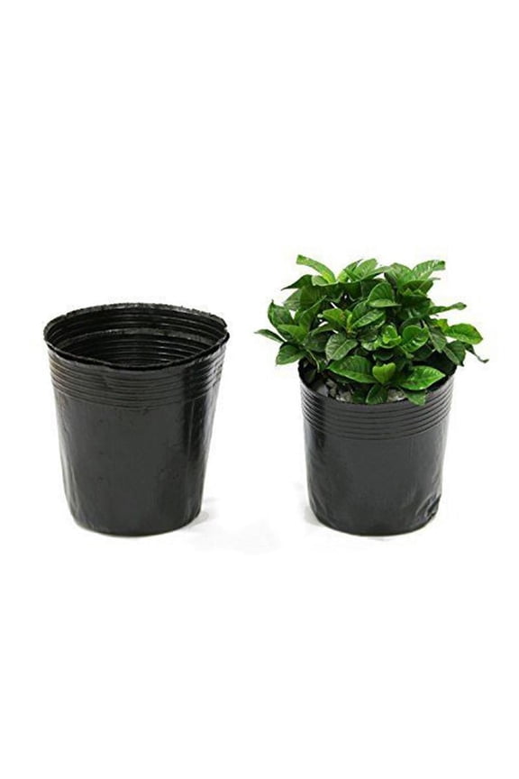 Big Save!100pcs/set Household Garden Black Plastic Plant Nutrition Pots Practical Durable Soft Plant Nutrition Pots
