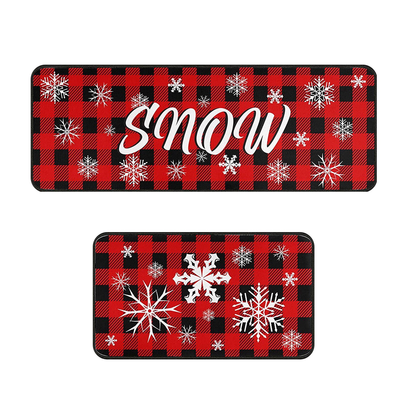 Big Save 2 Piece Set Christmas Mats Kitchen Bathroom Nonslip Absorbent